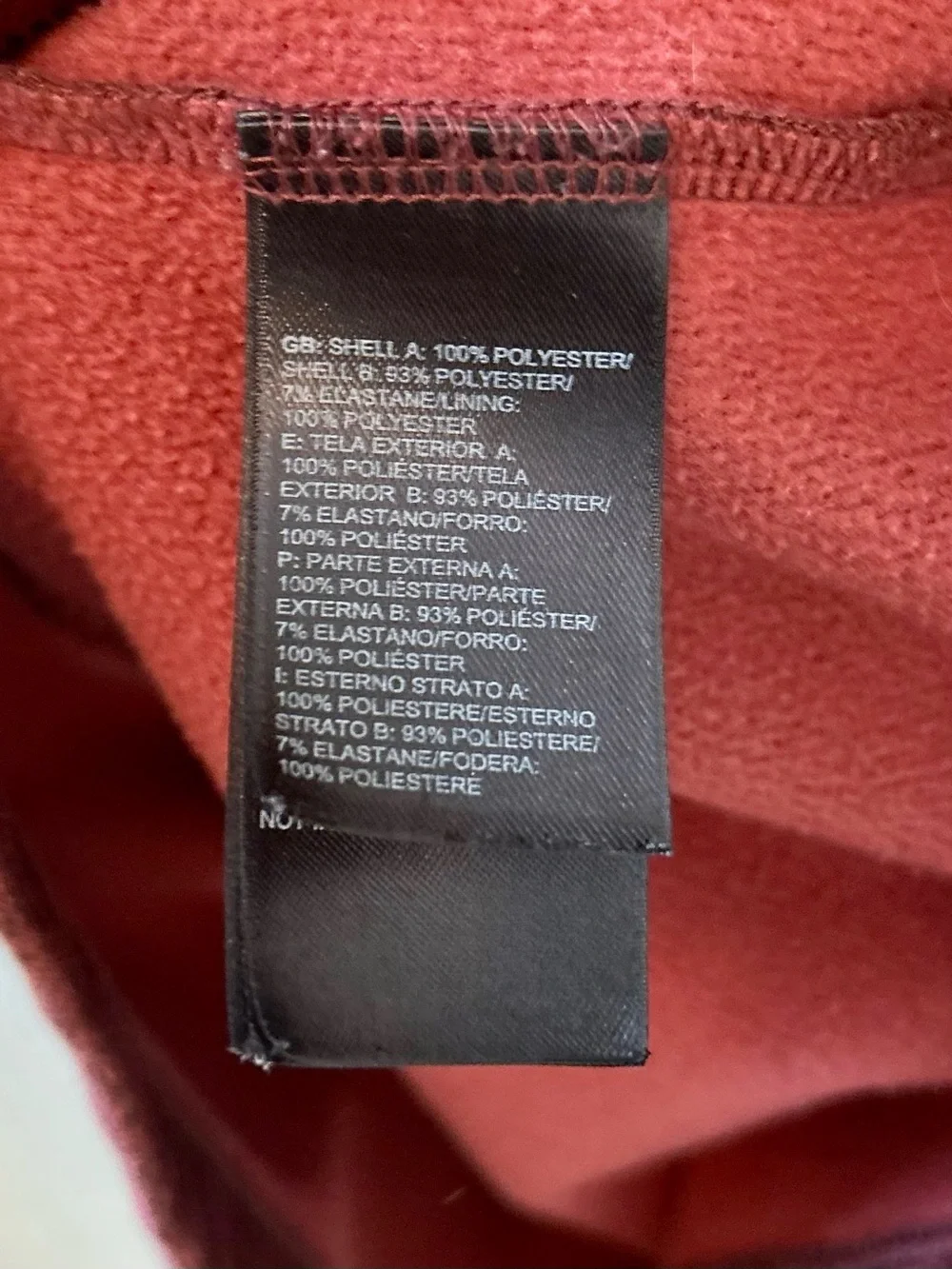 The North Face Canyonland 1/2 Zip Fleece Pullover XL Heathered Red Hiking Fall